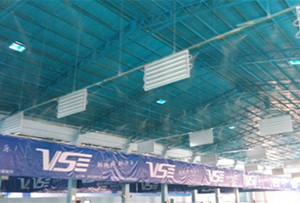 深圳龙岗圳埔岭羽毛球场喷雾降温工程