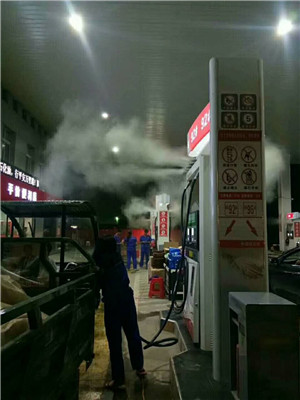 宜宾市户外高速上服务区加油站喷雾降温设备厂家