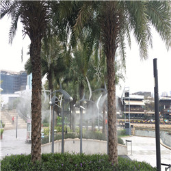 深圳海上世界绿化带人行道人造雾景观工程案例