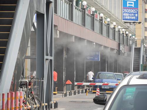 商业美食街喷雾降温设备专业生产厂家