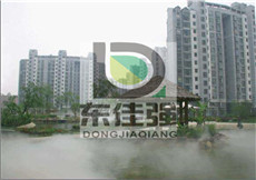 嘉兴喷雾造景景观雾化设备造雾案例