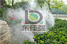 肇庆高压微雾主机人造雾景设备景观喷雾造雾案例