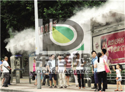 玉林市户外公交车站喷雾降温系统工程厂家安装