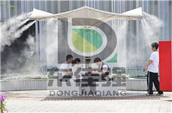 户外商业街喷雾降温系统厂家工程安装