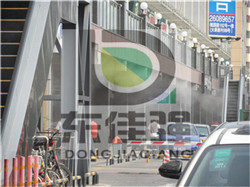 黄冈市户外商业步行街喷雾降温系统工程安装