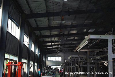 安徽芜湖钢结构厂房喷雾降温工程