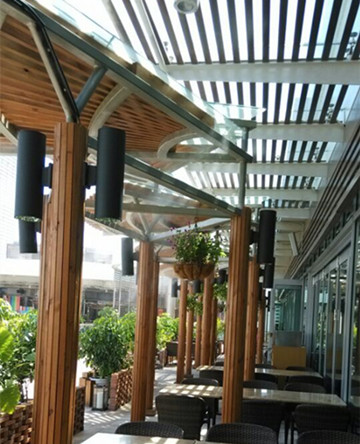 深圳蛇口海上世界鑫泰餐厅户外喷雾降温工程