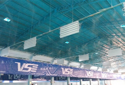 深圳龙岗圳埔岭羽毛球场喷雾降温工程