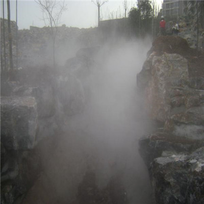 郑州市假山水池边景观人造雾设备工程工厂直接承包安装