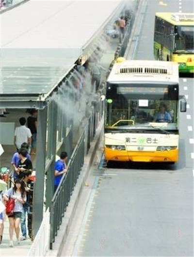 南昌市户外公交车站冷雾喷雾降温设备厂家直销