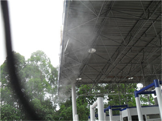 宜宾市户外高速上服务区加油站喷雾降温设备厂家