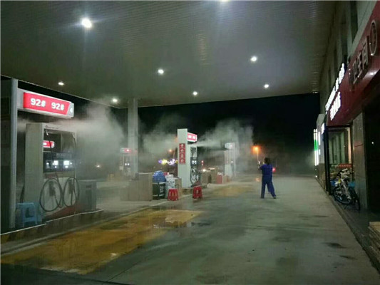 荆门市加油站冷雾喷雾降温设备工程技术领先