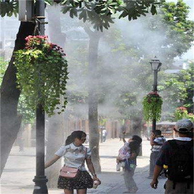 深圳前海商业中心高压雾化降温设备工程案例