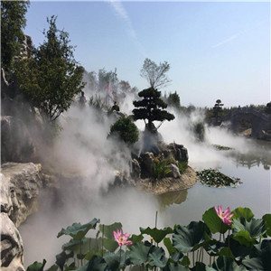 公园荷花池景观造雾主机