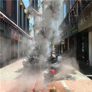 户外商业广场喷雾降温冷雾设备工程