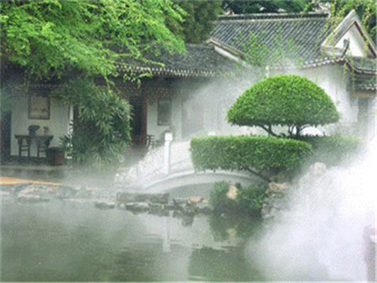 商业广场写字楼户外景观造雾造景降温设备价格贵不贵