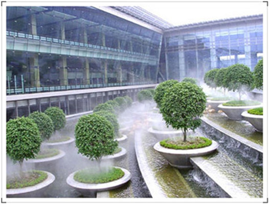 桂林市别墅花园景观绿化带人造雾系统工程