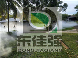 佛山园林别墅度假村人造雾景观