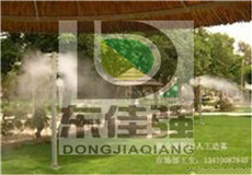 室内体育馆篮球场夏天用喷雾降温系统来降温