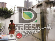 惠州车站候车亭冷雾喷雾降温设备厂家直销